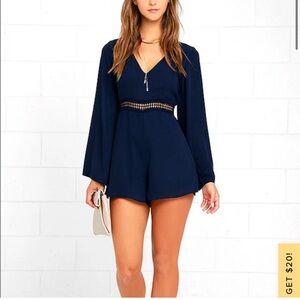 WYLDR LA Hope So Blue Romper